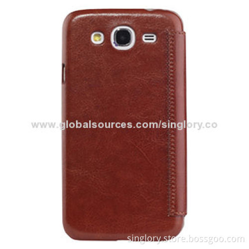 New Coming Leather Mobile Phone Cases for Samsung Galaxy Mega 2, Easy to Install and Removal
